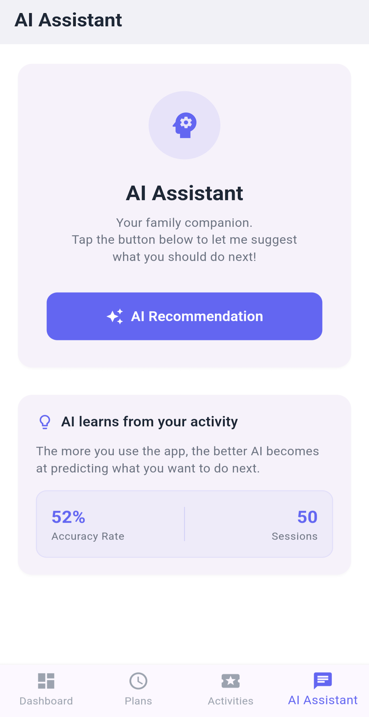 AI Assistant Interface